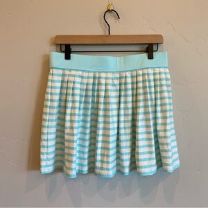 KATE SPADE Nahant Shore Air Striped Pleated Skirt Swimsuit Cover Up